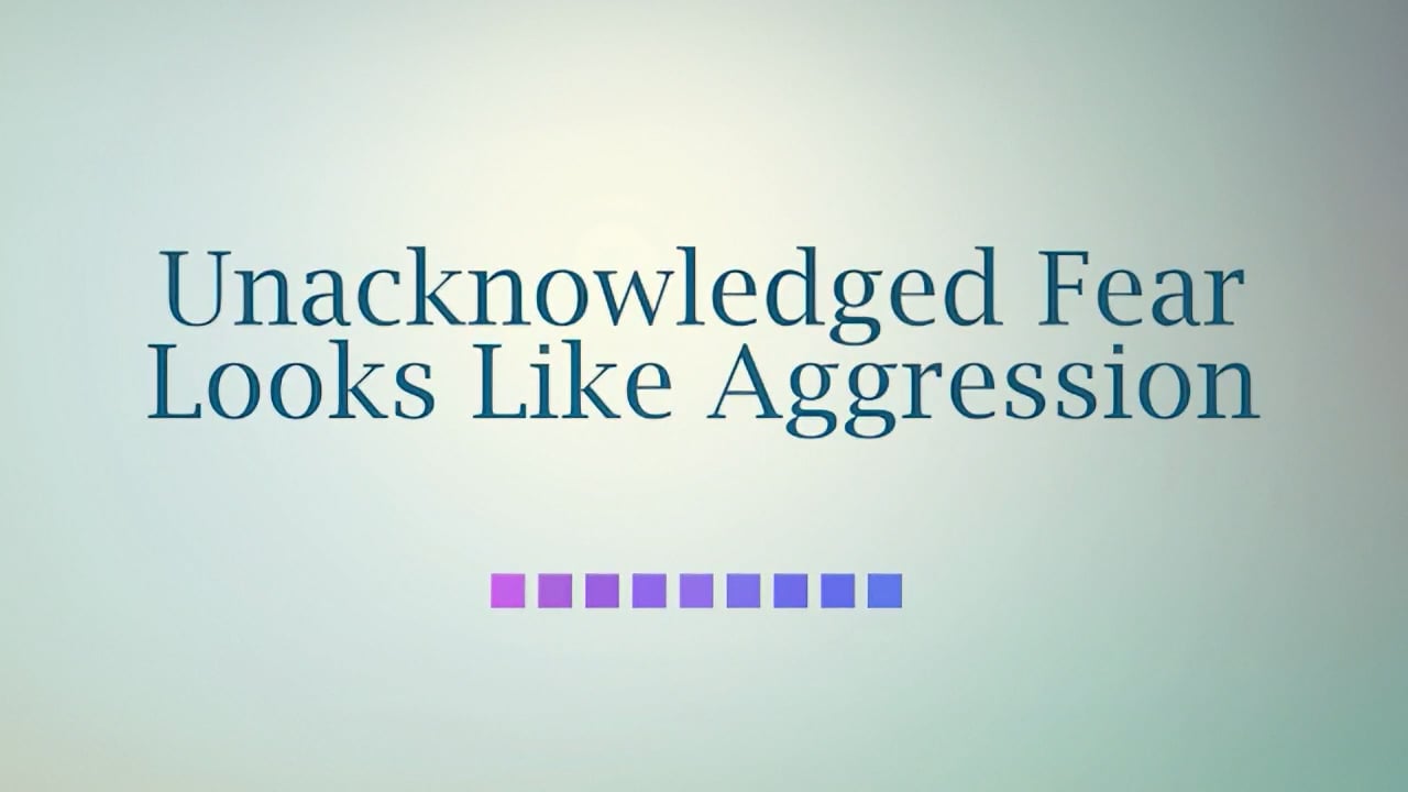 Unacknowledged Fear Looks Like Aggression