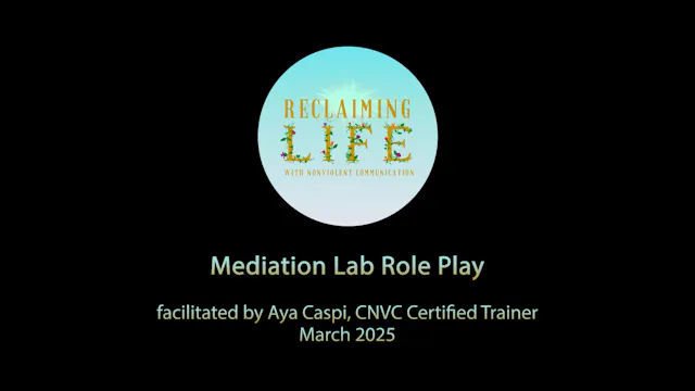 NVC Mediation Role Play: From Judgeme...