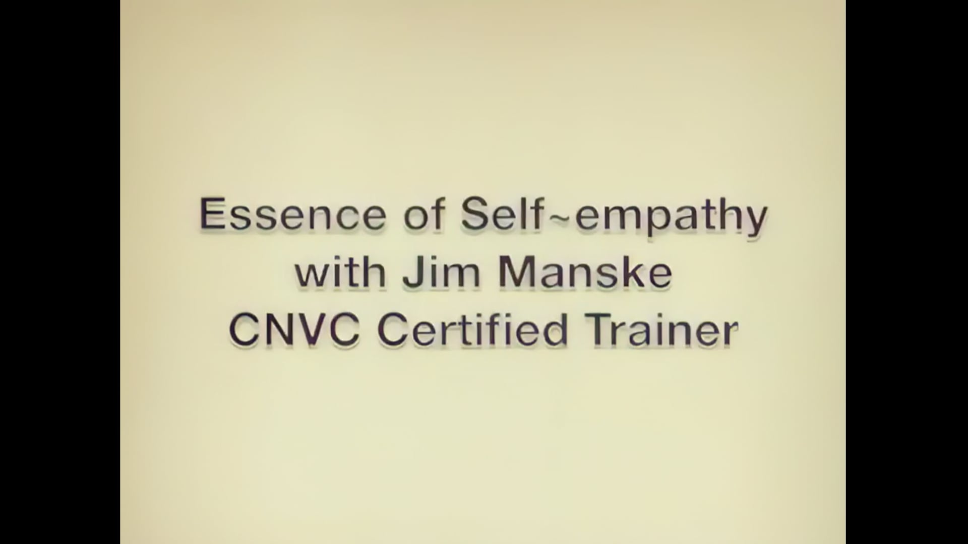 Self-Empathy: A Unique Approach