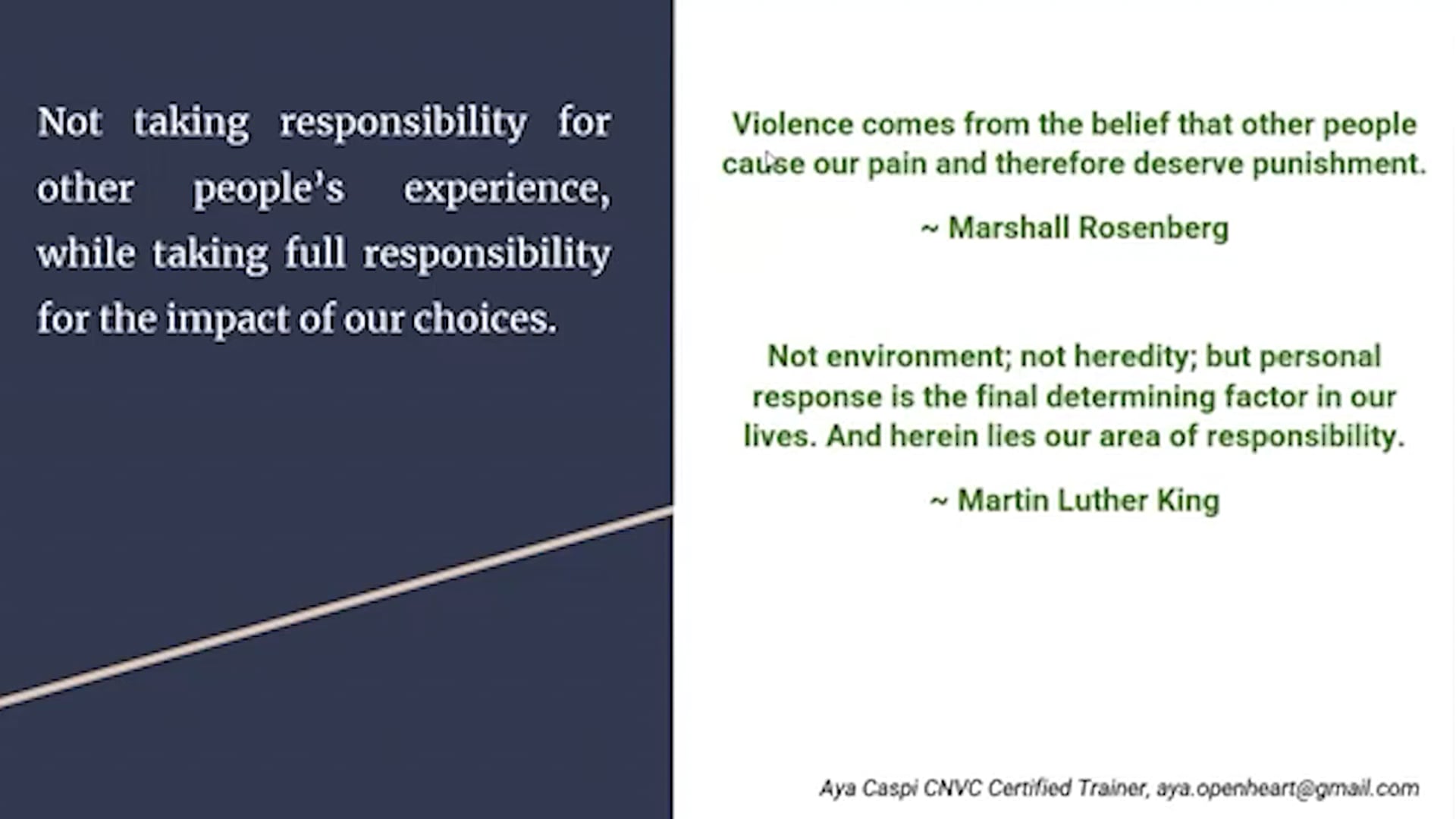 NVC Zen: The Paradox of Responsibility
