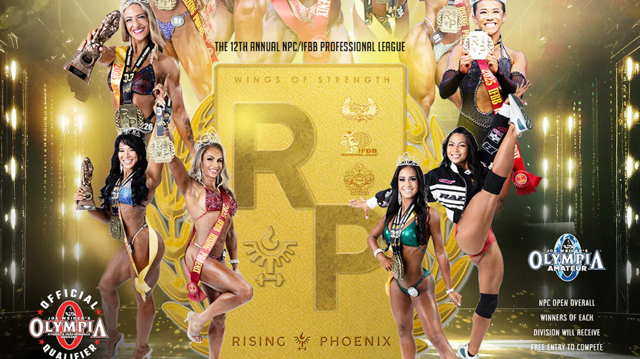 2026 Rising Phoenix NPC IFBB Prejudging $19.99