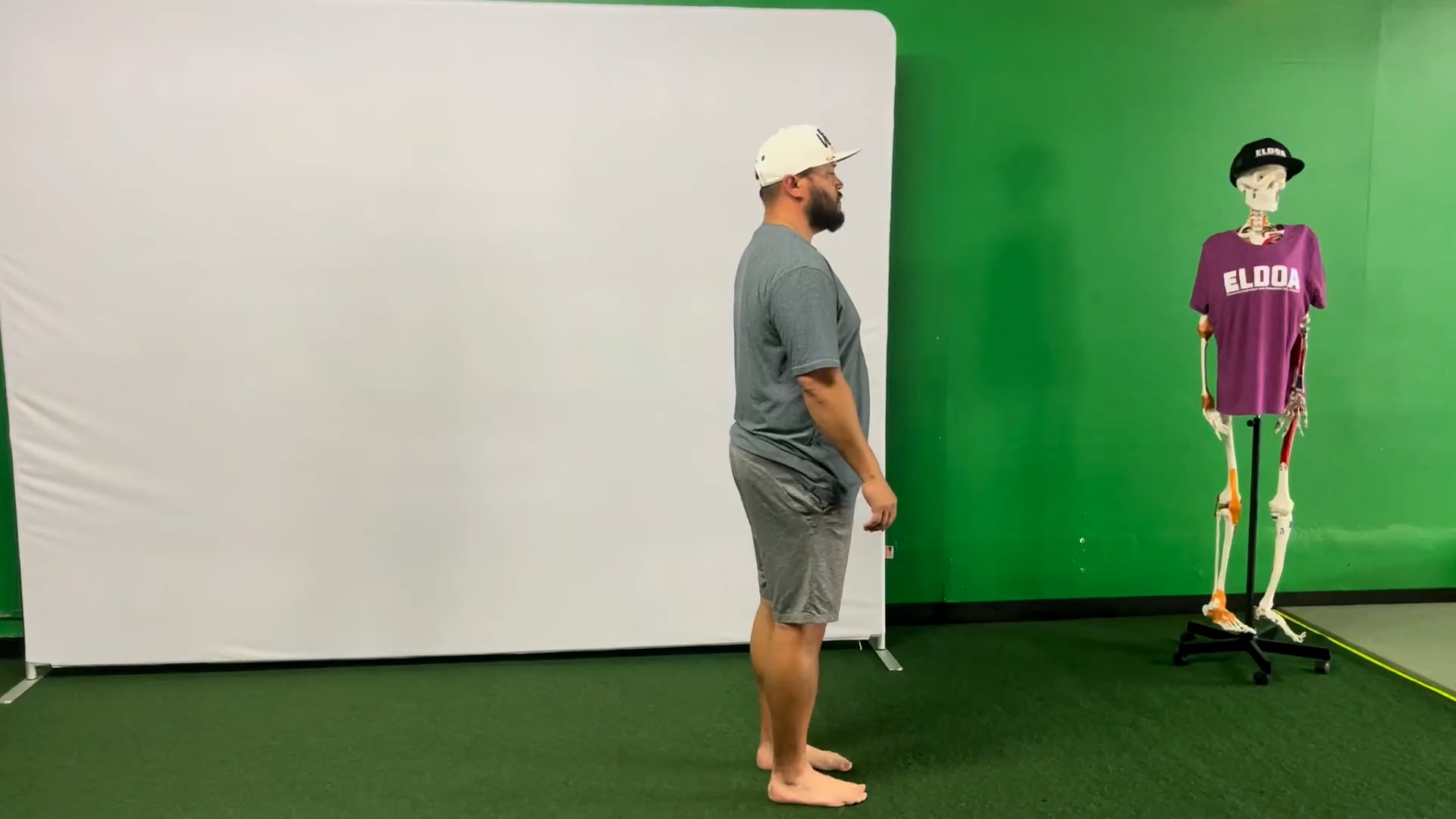 Gravity Line Squats