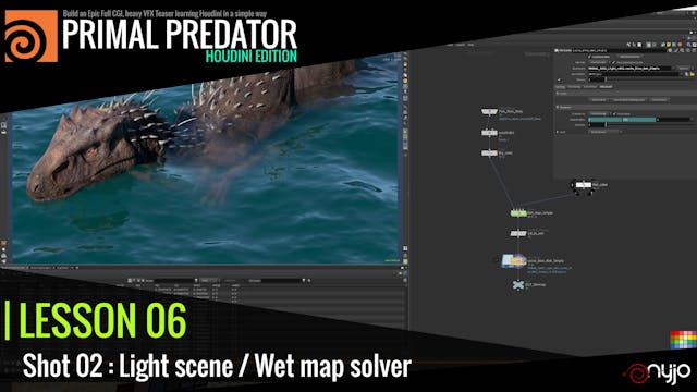 Lesson 06 : Shot 02 Light scene / Wet...