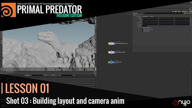 Lesson 01 : Shot 03 Building layout and camera anim