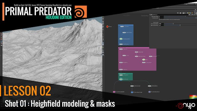 Lesson 02 - Shot 01 Heighfield modeling & masks