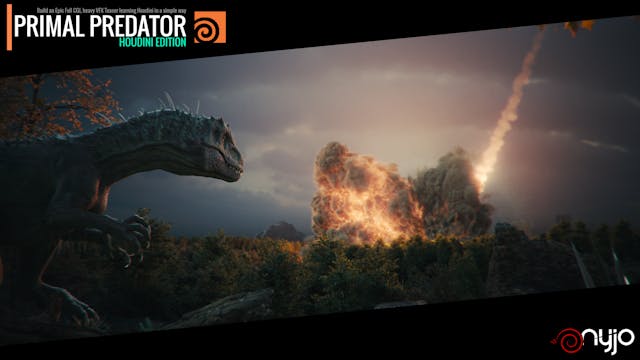 Primal Predator Houdini Course - Shot 05 Behing the scenes 1