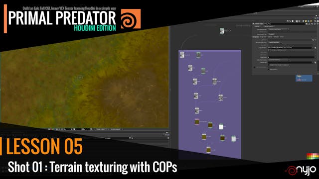 Lesson 05 - Shot 01 Terrain texturing with COPs