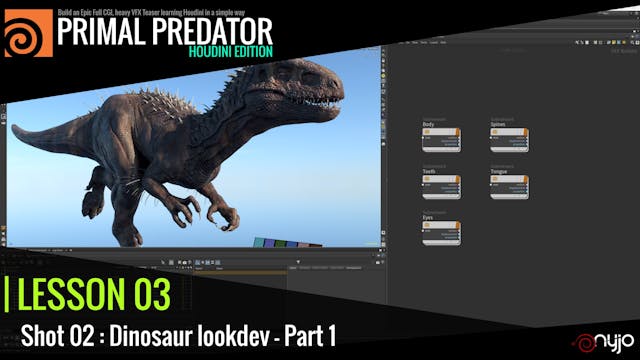 Lesson 03 : Shot 02 Dinosaur Lookdev ...