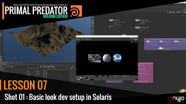 Lesson 07 - Shot 01 Basic look dev setup with Solaris