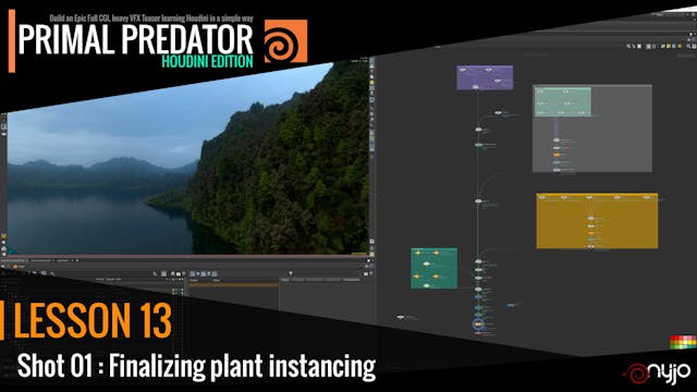 Lesson 13 : Shot 01 Finalizing plant instancing