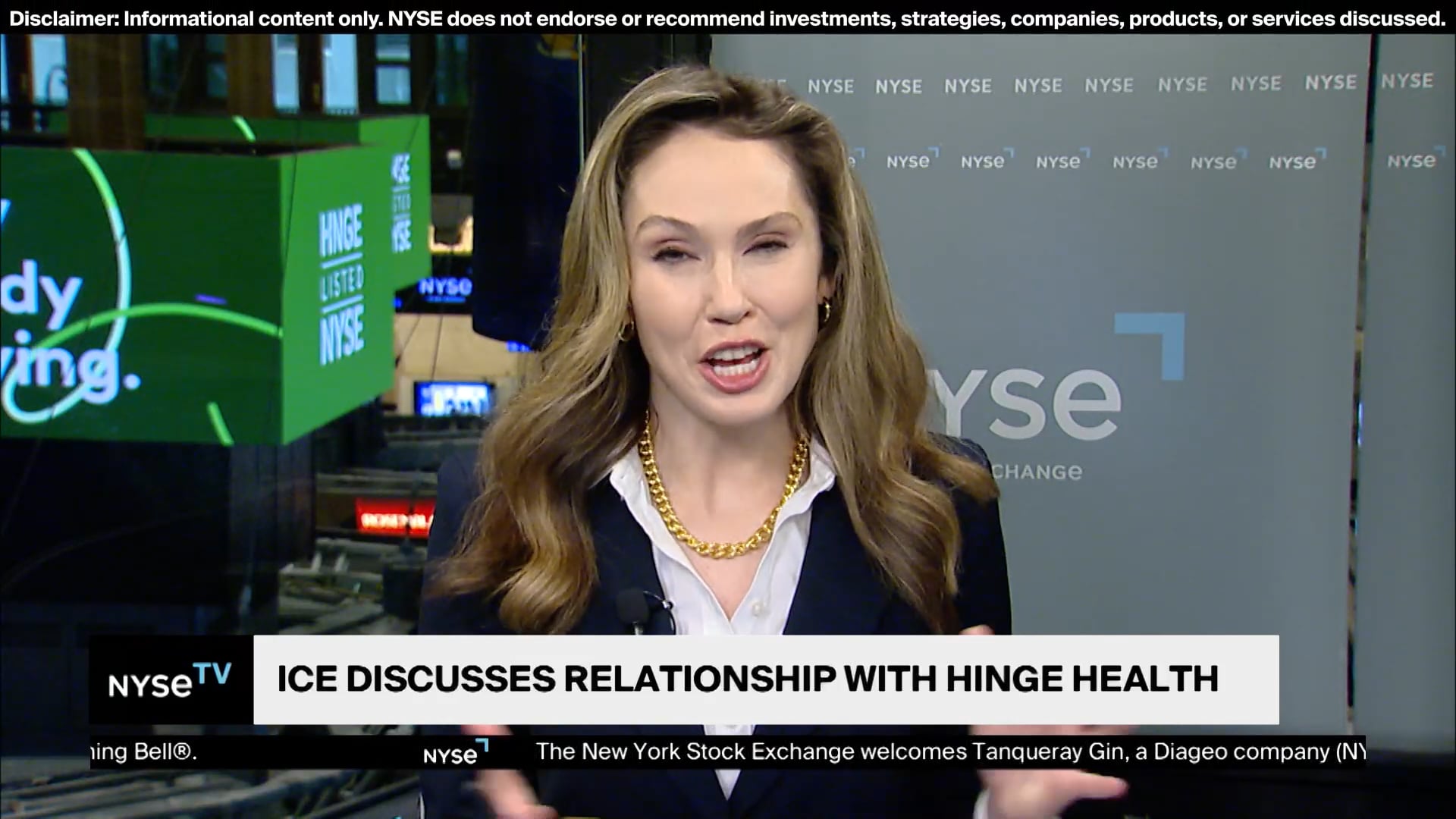 Hinge Health Testimonial Live on NYSE TV