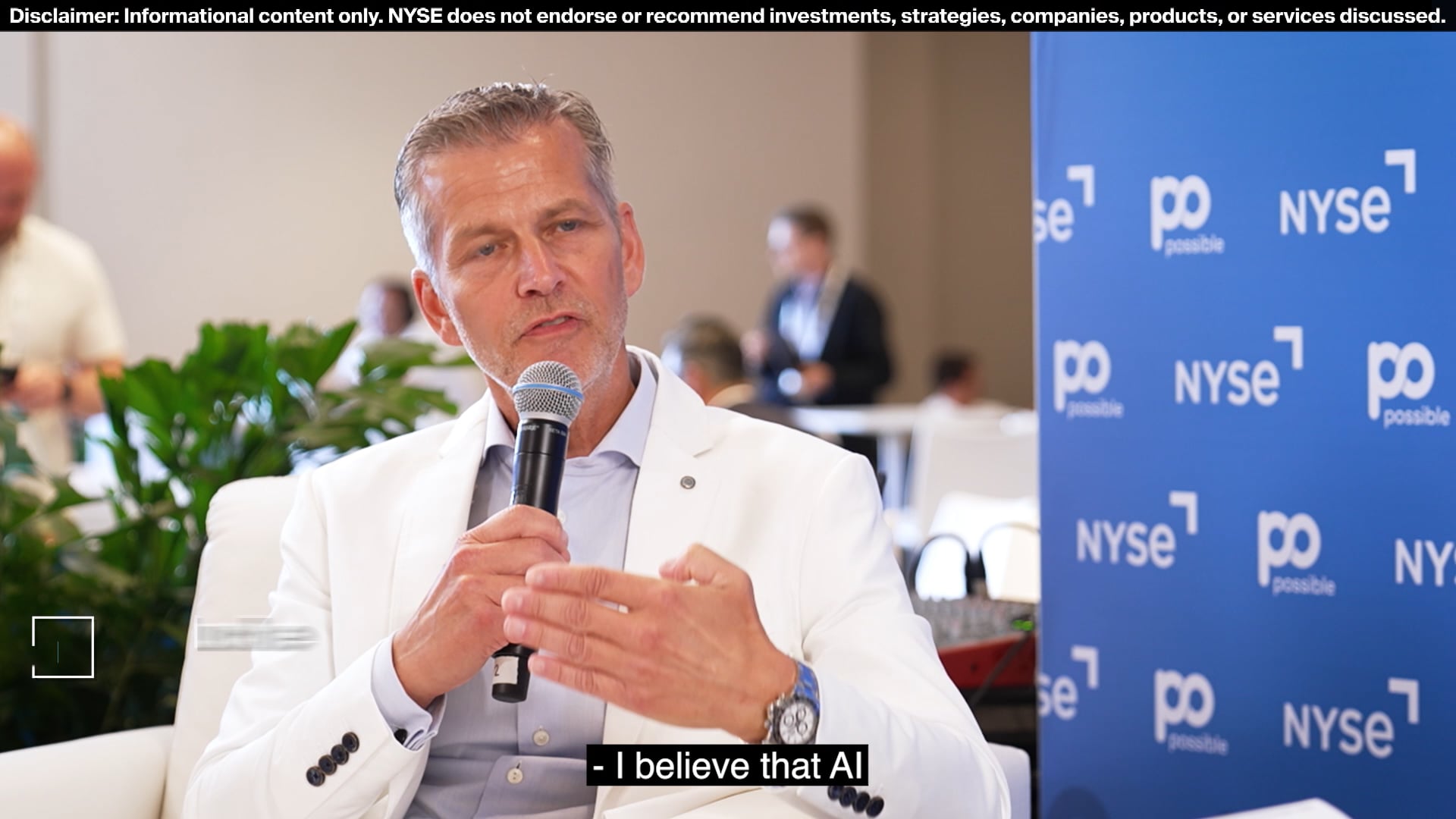 Christian Muche, Co-Founder of POSSIBLE, joins NYSE Speakers Corner @ POSSIBLE