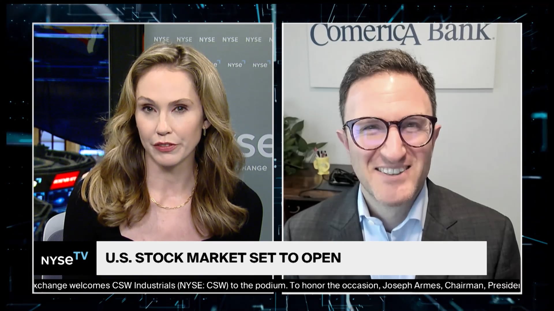 Bill Adams, Chief Economist, Comerica Bank Joins NYSE TV Live