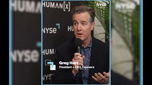 Coursera CEO Greg Hart at HumanX- Enr...