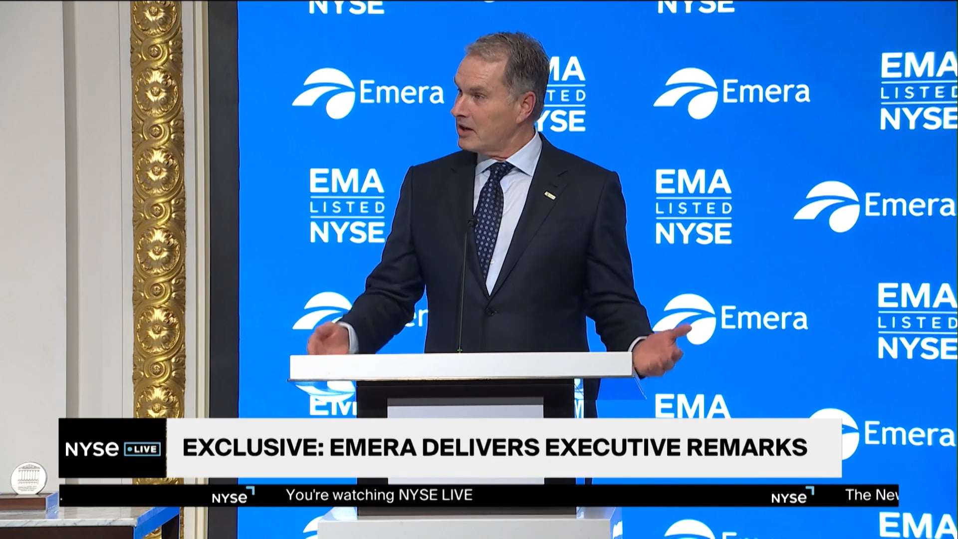Exclusive Emera CEO Delivers Executive Remarks Before Opening Bell