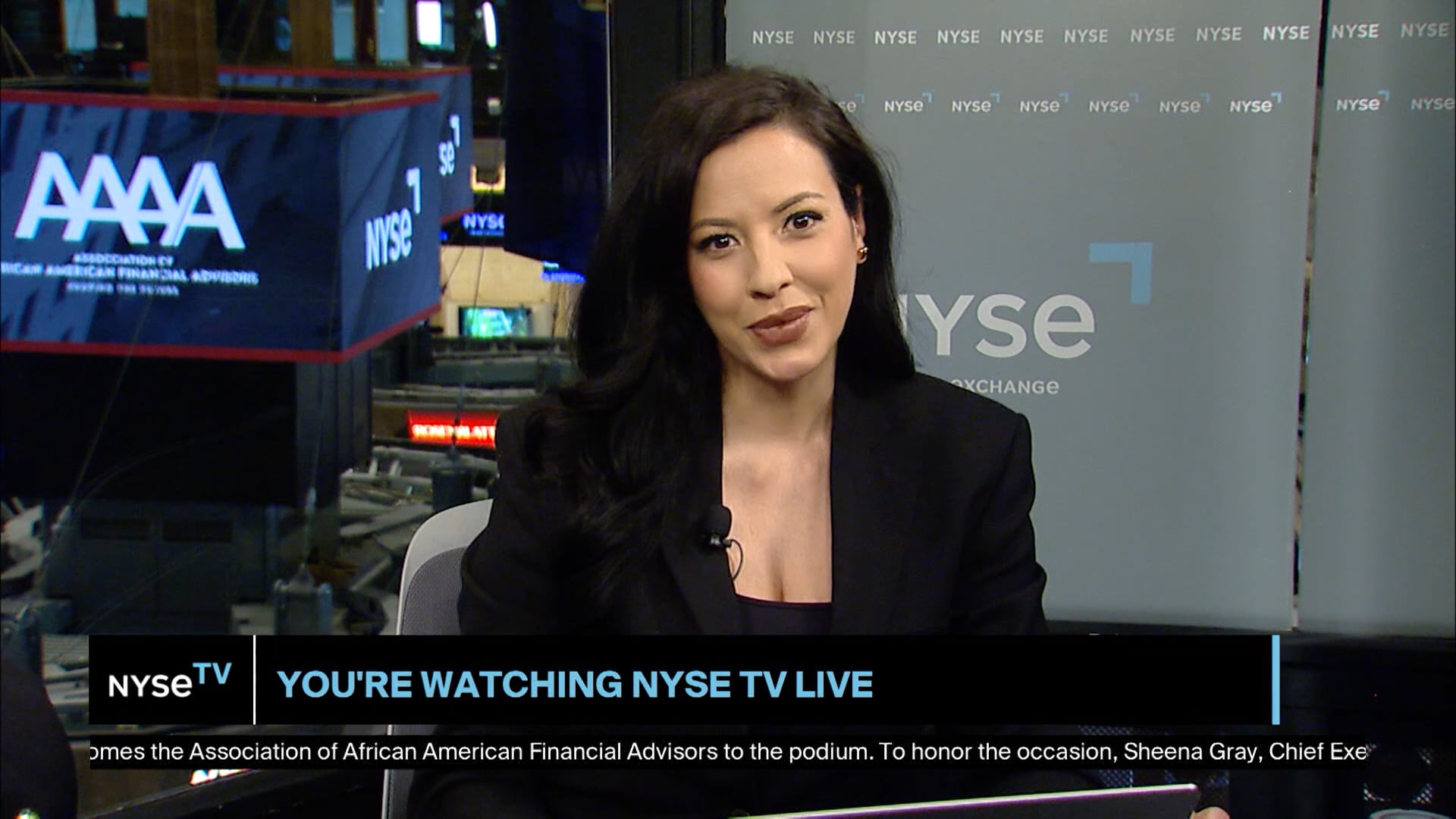 Sheena Gray, CEO at Association of African American Financial Advisors Joins NYSE TV Live