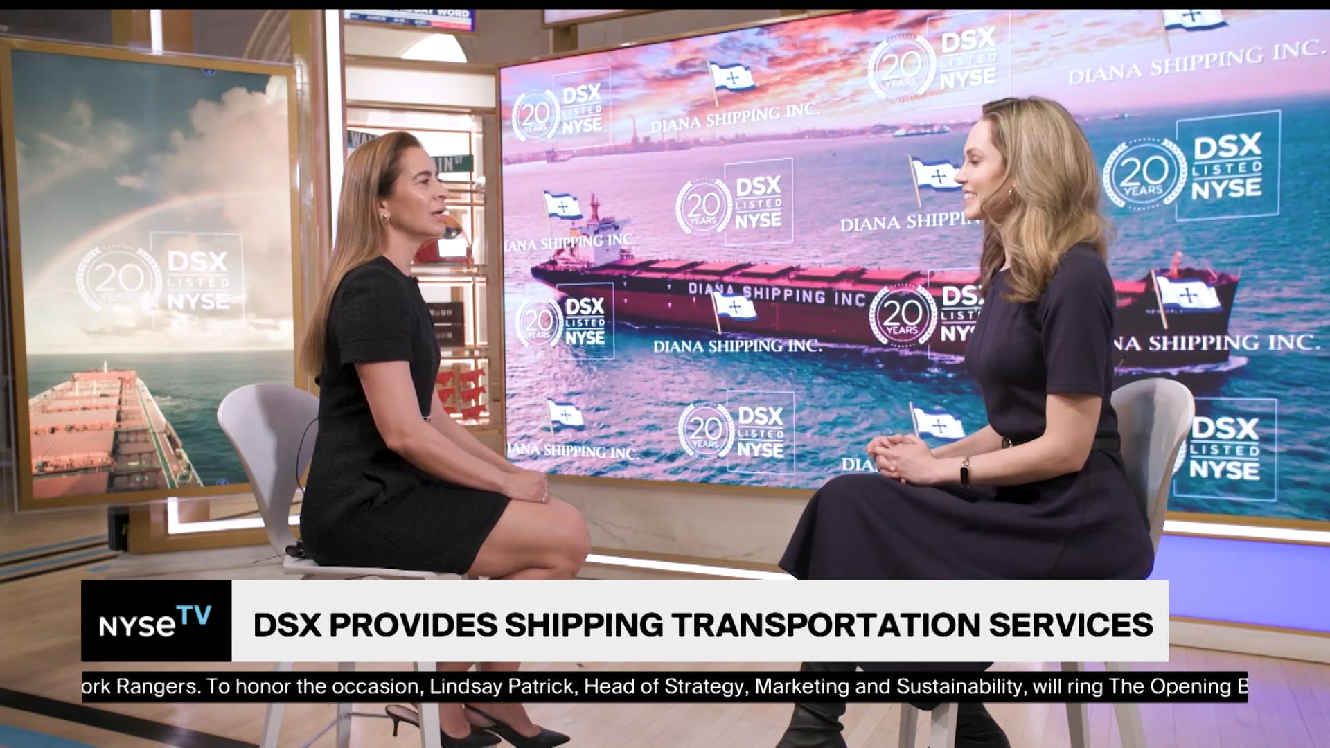 Semiramis Paliou, CEO at Diana Shipping Joins NYSE TV Live