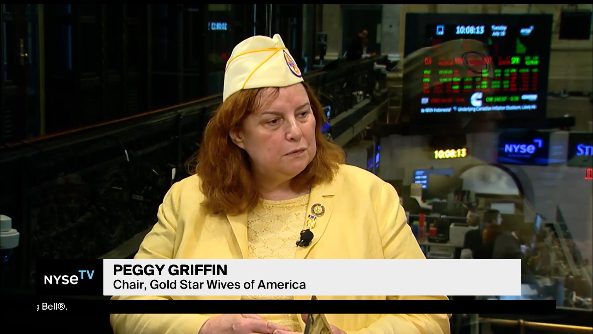 Peggy Griffin, Chair, Gold Star Wives of America Joins NYSE TV Live