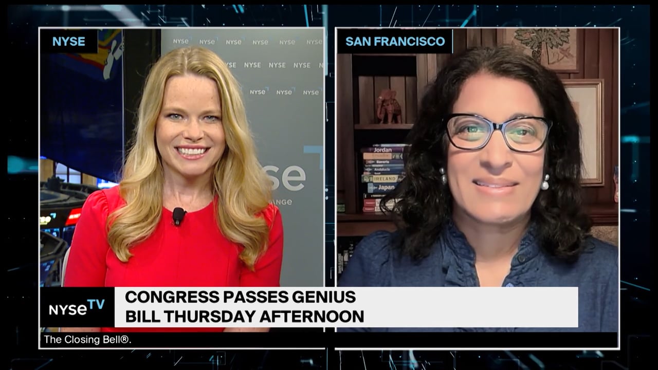 Sheila Warren, CEO Project Liberty Institute Joins NYSE TV Live