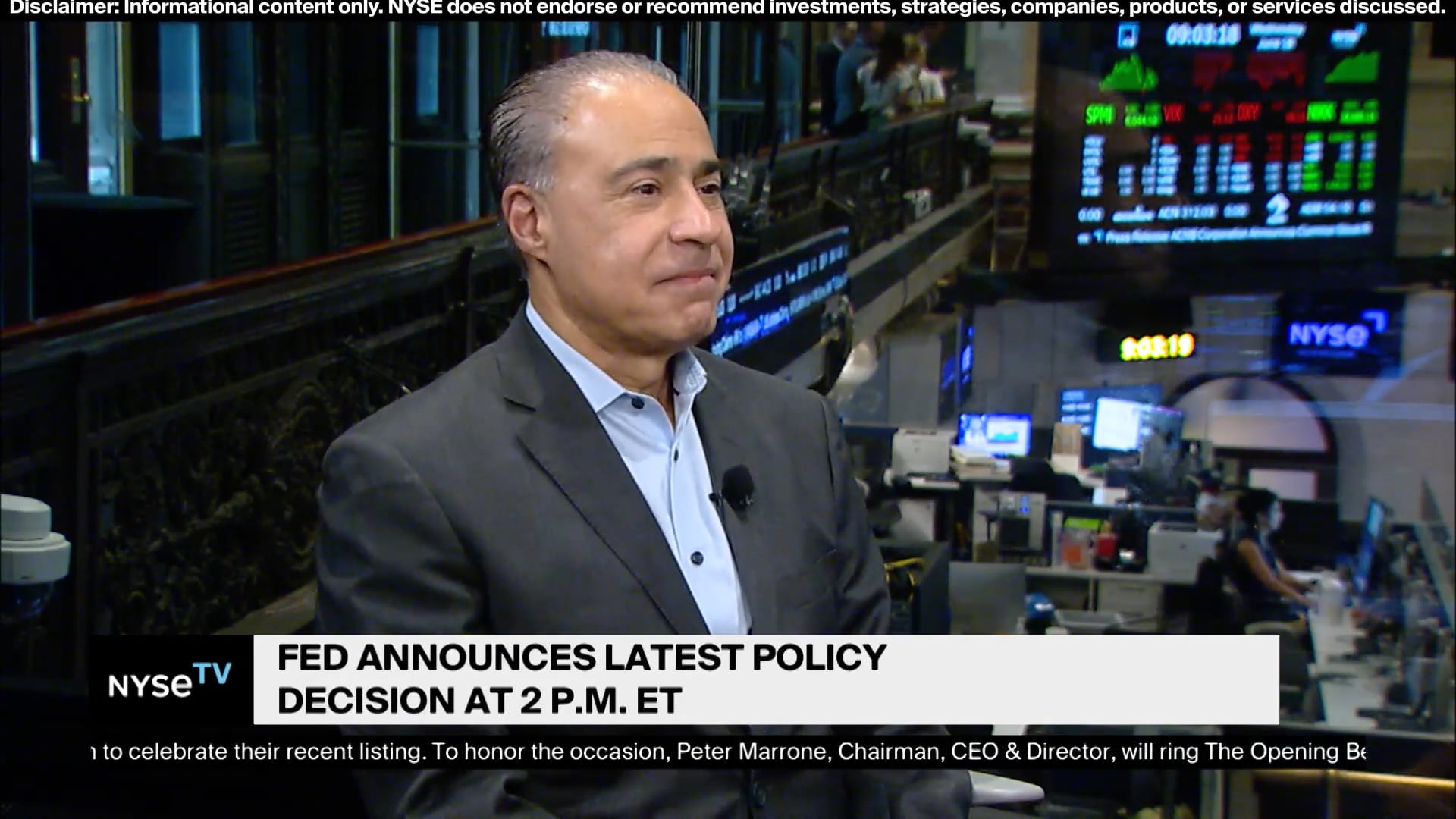 Harvey Flax, ICE Joins NYSE TV Live