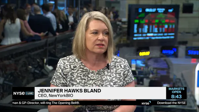 NewYorkBIO CEO Jennifer Hawks Bland o...