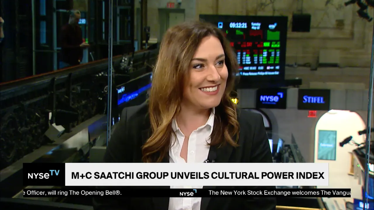 Rhonda Hiatt, Global CEO, M+C Saatchi Consulting Joins NYSE TV Live - New York Stock Exchange - An Ice Exchange