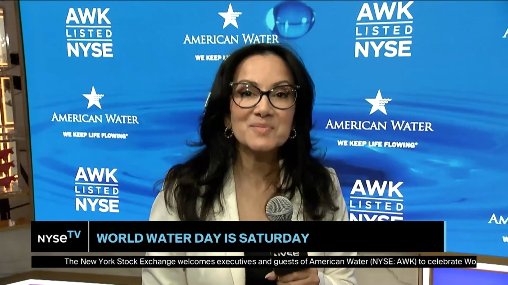 M. Susan Hardwick, CEO of American Water joins NYSE TV Live