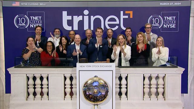 TriNet (NYSE_ TNET) Rings The Closing...