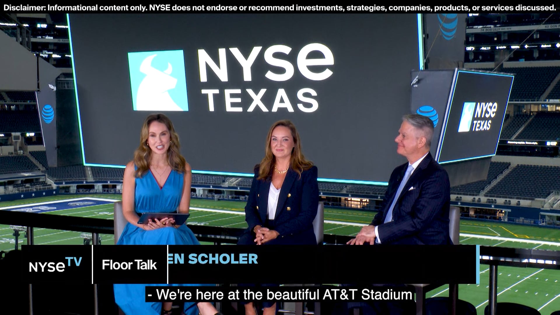 Amanda Coussens + Mark Hood of P10 at NYSE Texas