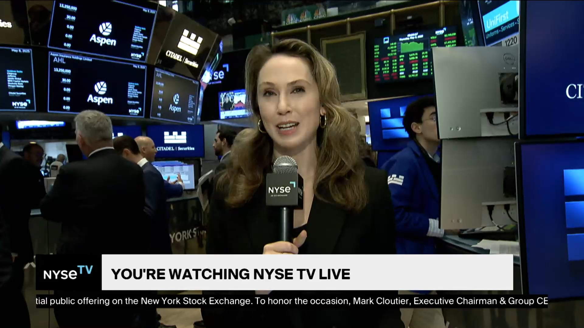 Mark Pickering, CFO at Aspen Insurance Joins NYSE TV Live
