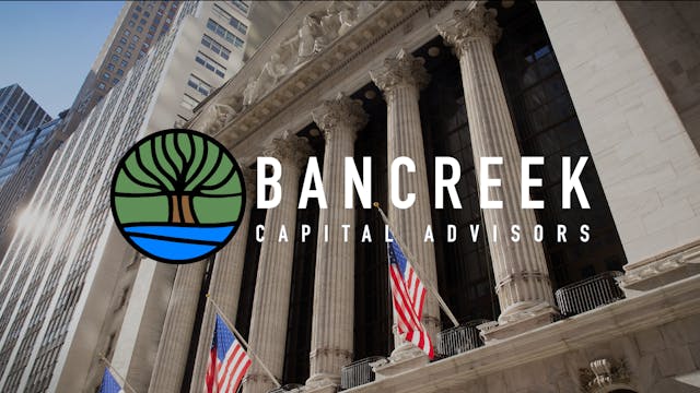 Bancreek Capital Advisors, LLC Rings ...