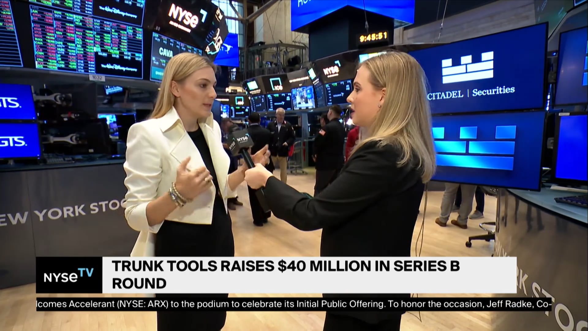 Sarah Buchner, Founder + CEO, Trunk Tools Joins NYSE TV Live