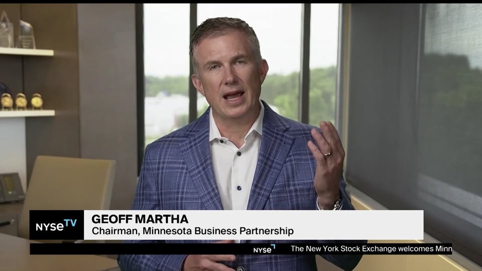 Geoff Martha, Chairman + CEO, Medtronic and Chairman, MBP Joins NYSE TV