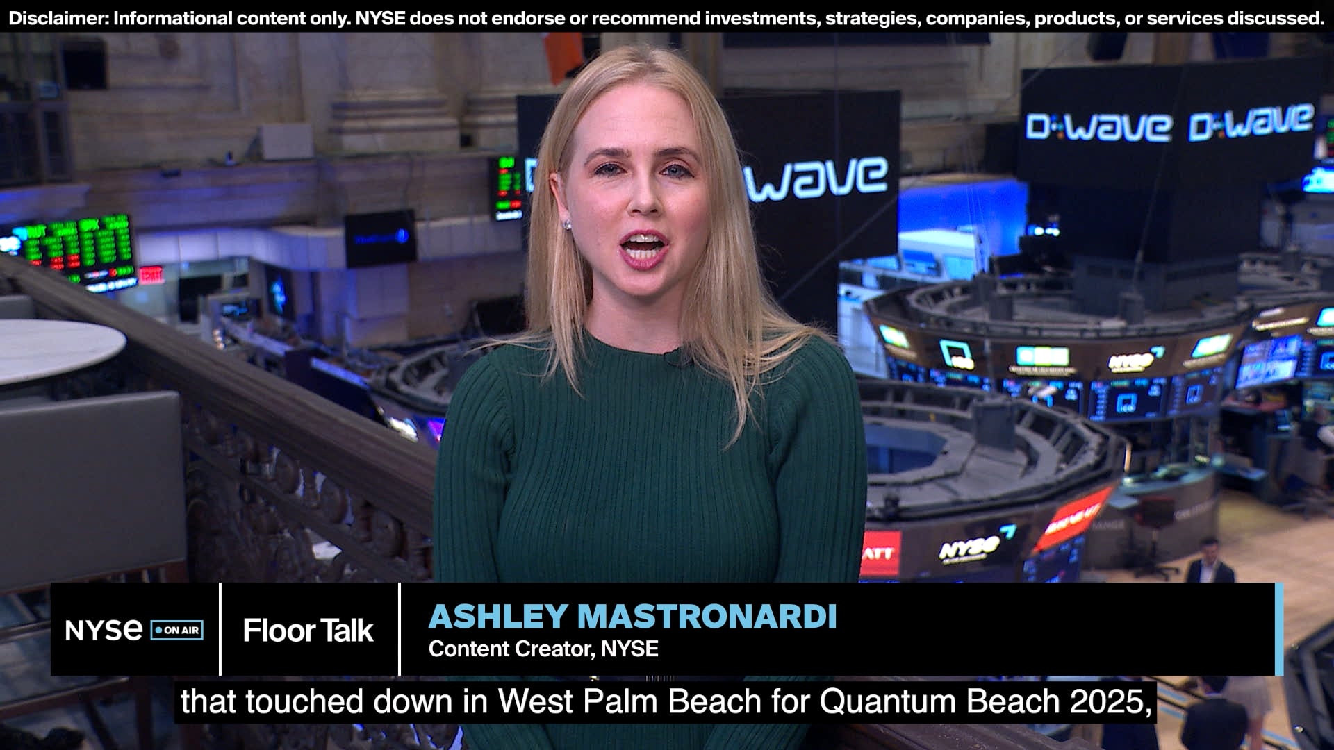 D Wave CEO Raves About Quantum Beach’s Focus on Applications of Quantum Tech