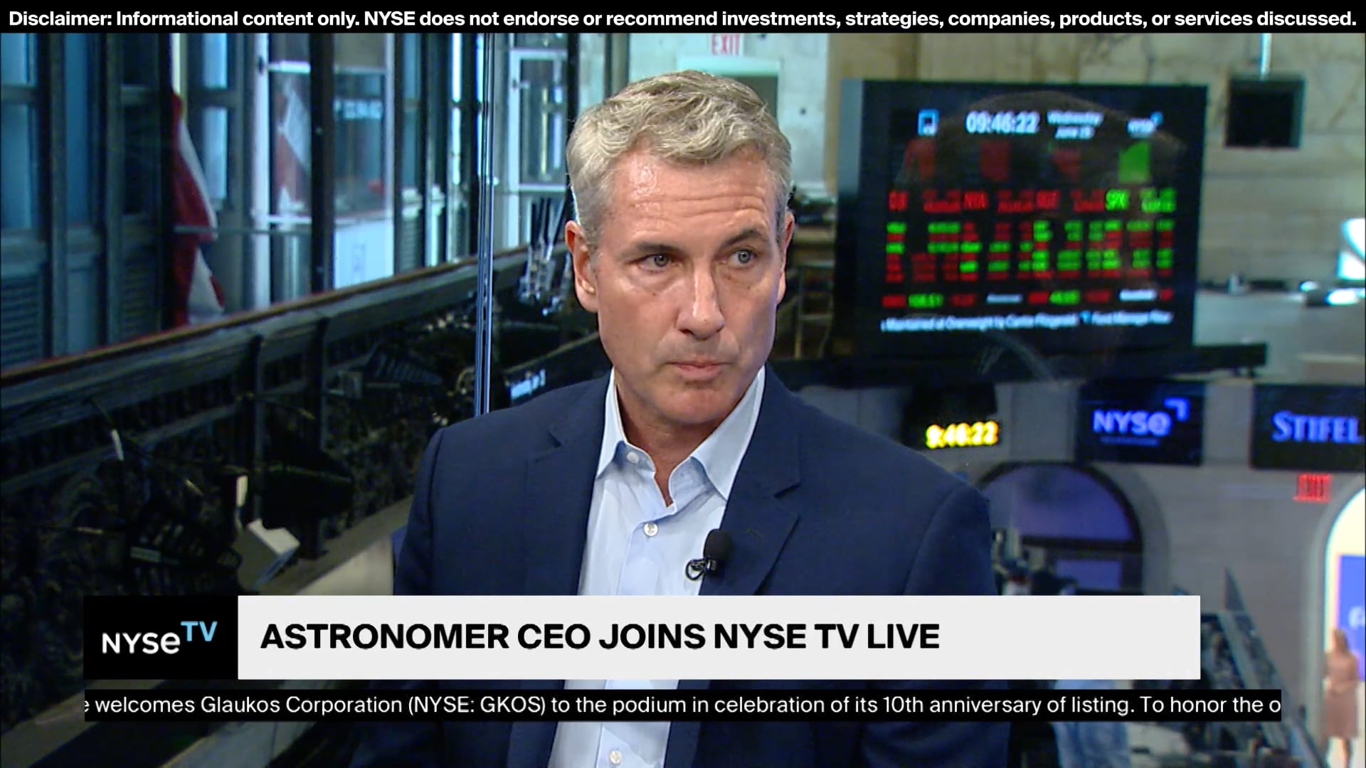 Andy Byron, CEO, Astronomer Joins NYSE TV Live