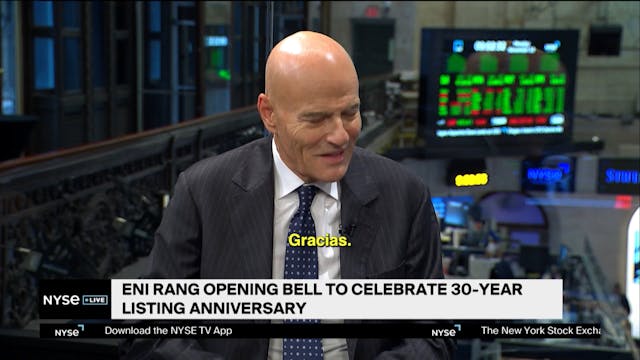 Eni Opening Bell 30th anniversary ES