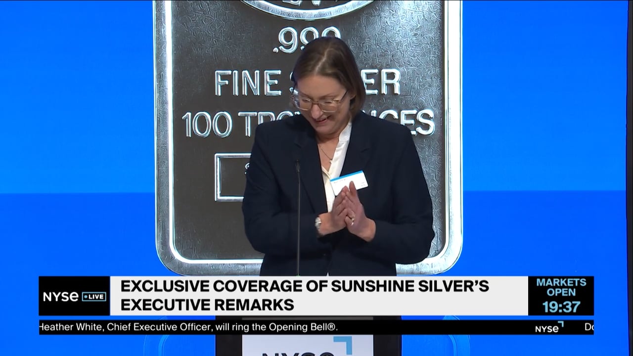 Sunshine Silver Chair Thomas Kaplan + CEO Heather White Deliver Remarks at NYSE