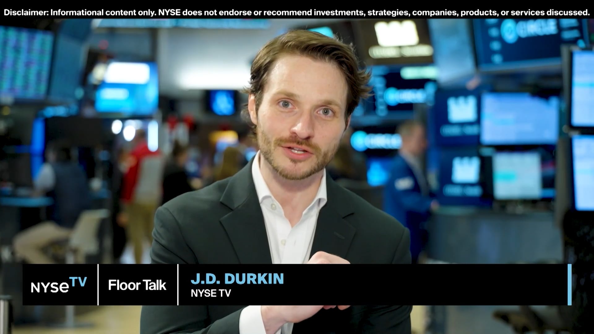 Dante Disparte, Circle Joins NYSE TV Live