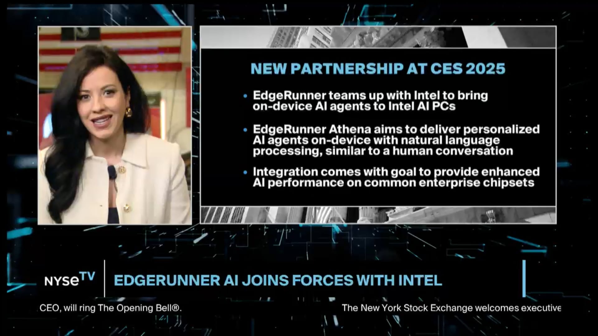 Tyler Saltsman, Founder + CEO, EdgeRunner AI Joins NYSE TV Live