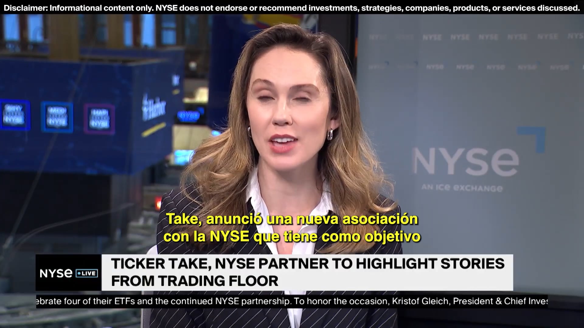 Ticker Take Co founder Calls NYSE Media Partnership ‘Dream Come True’ ES