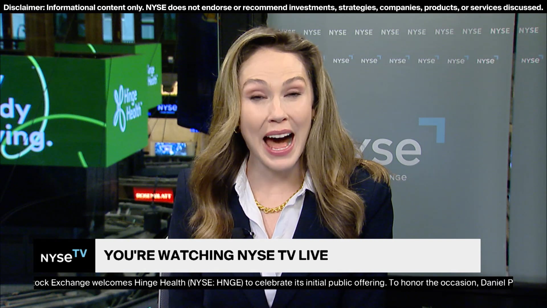 Katie Vizas,  Sr. Director of Compensation, Benefits and HR Operations at ICE Joins Live on NYSE TV