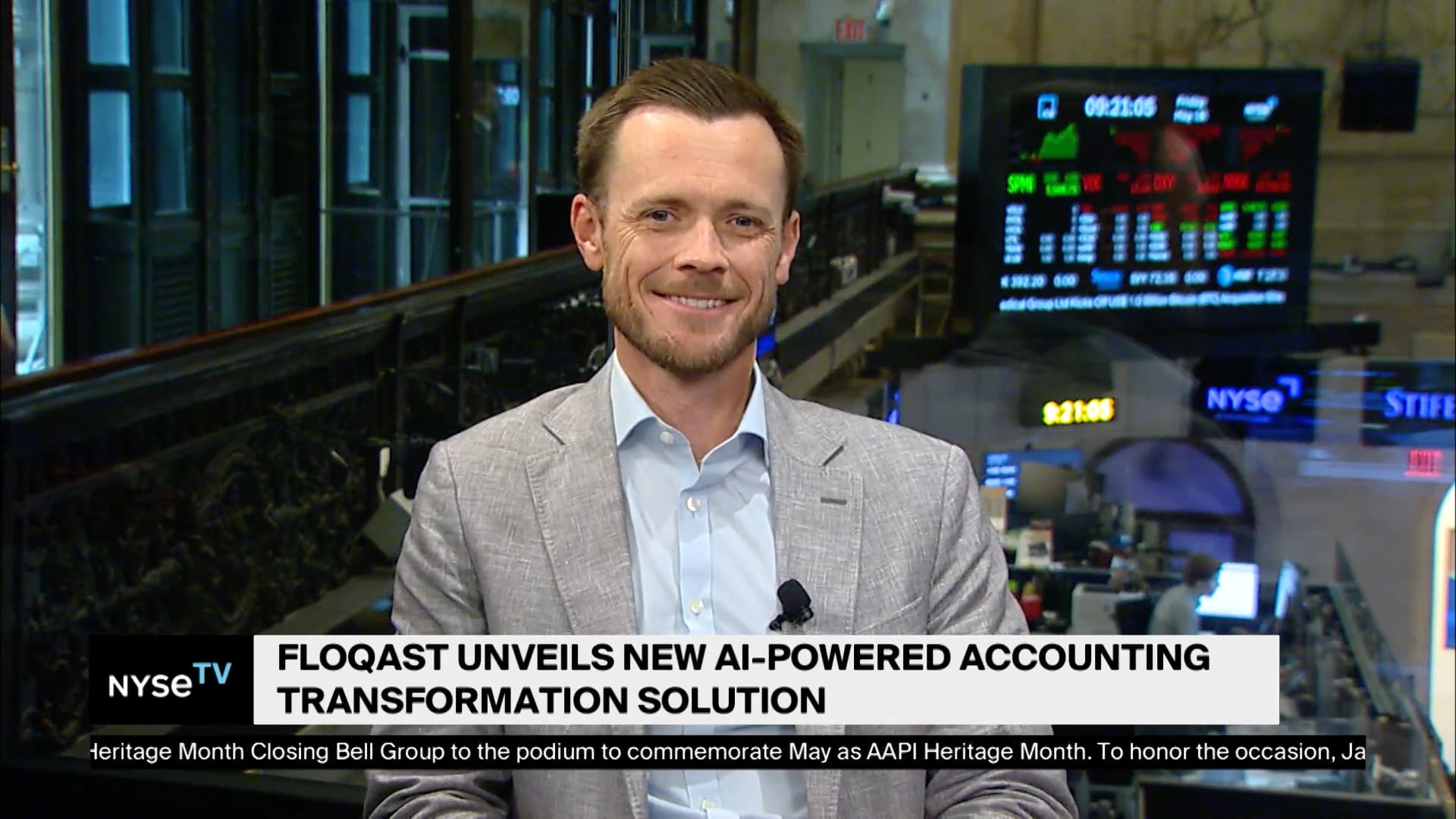 Mike Whitmire Co-founder + CEO, FloQast Joins NYSE TV Live