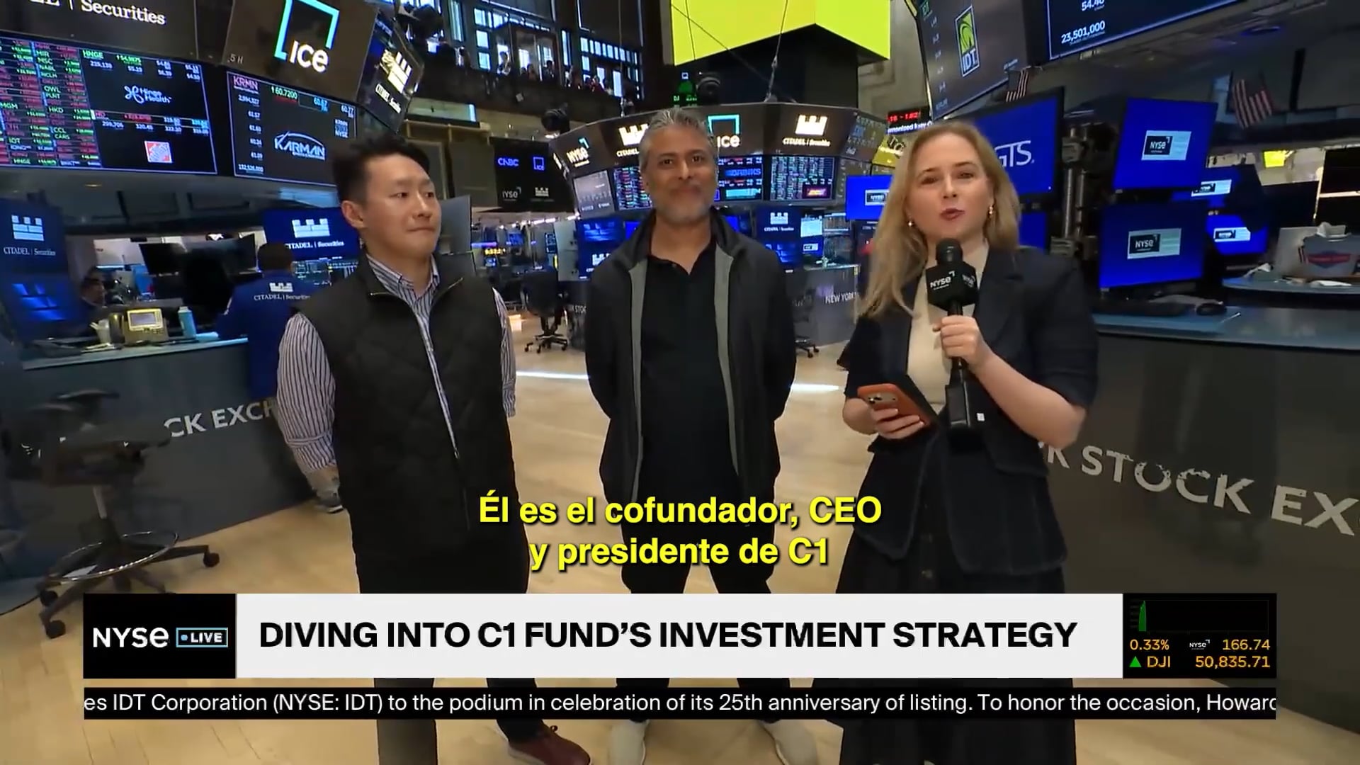 El CEO de C1 Fund afirma que el fondo ofrece exposición a activos digitales con