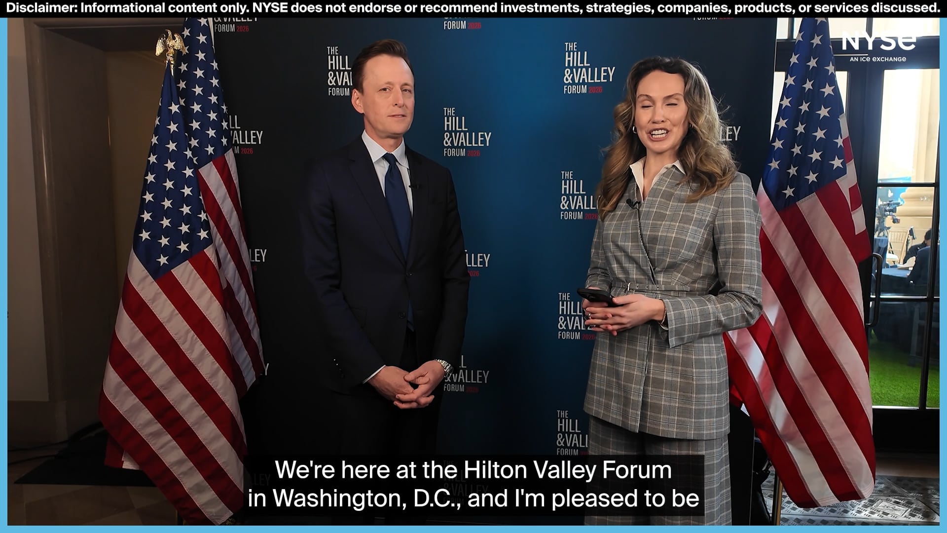 The Hill & Valley Forum: Nat'l Cyber Director Sean Cairncross on U.S. Strategy