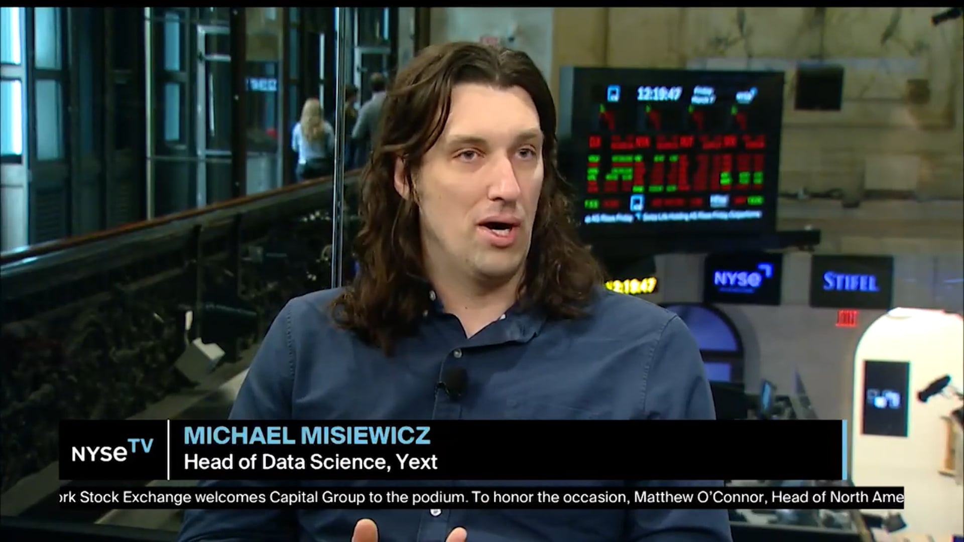 Michael Misiewicz, Head of Data Science at Yext LIVE on NYSE TV