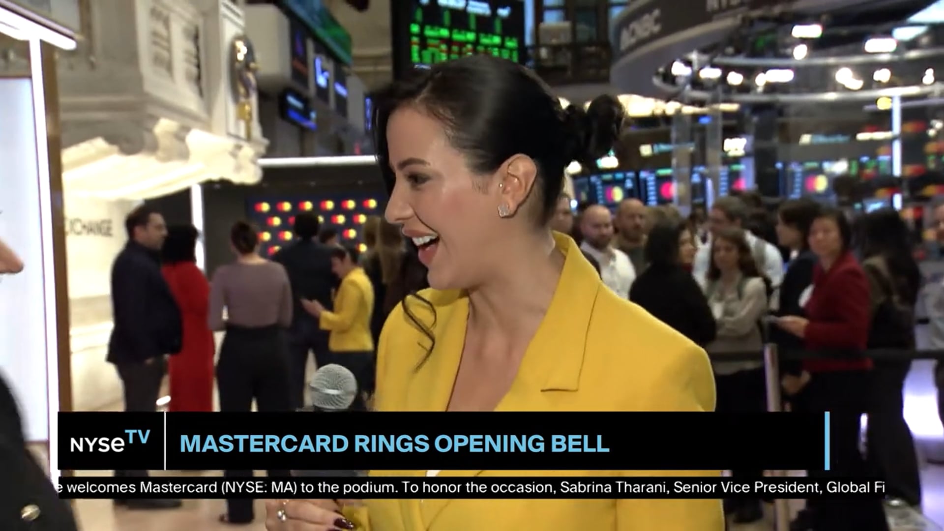 Sabrina Tharani Libby, SVP, Global Fintech Programs at Mastercard Joins NYSE TV Live