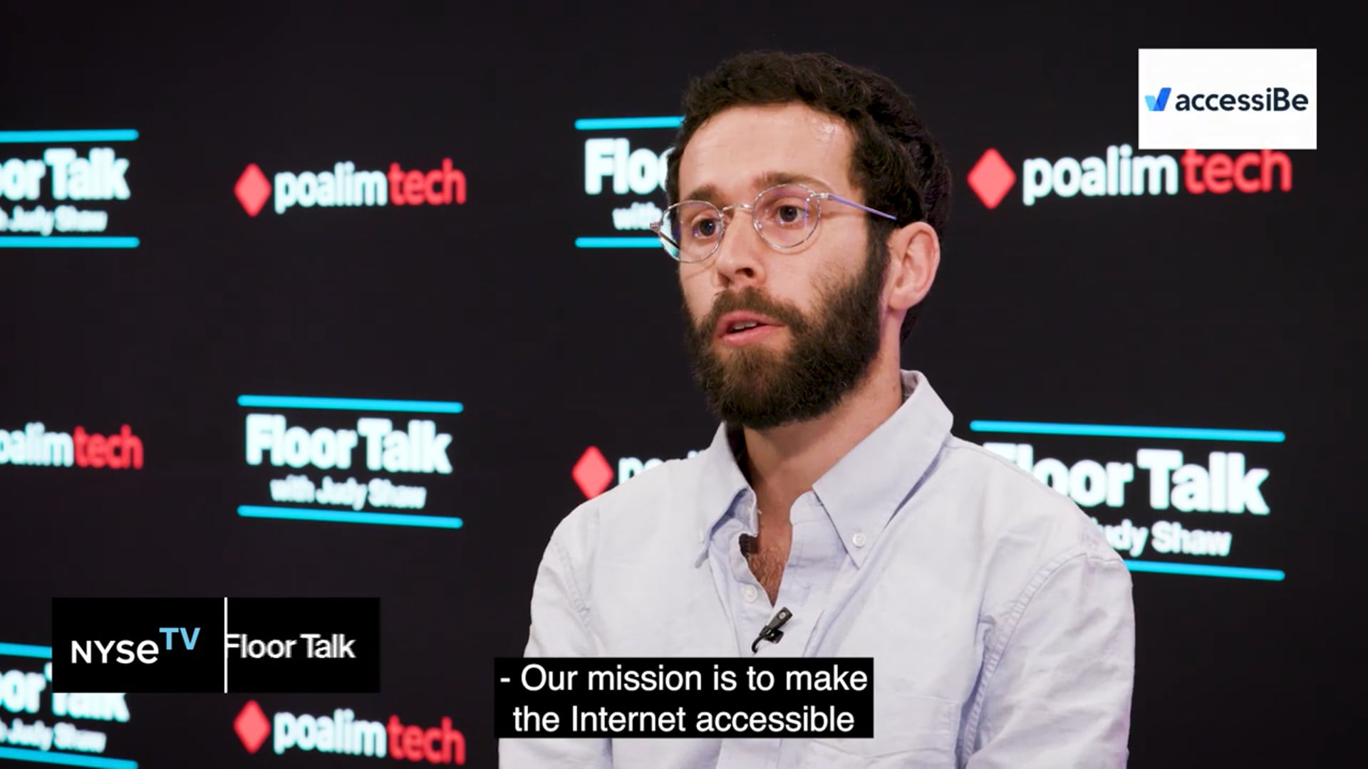 Dekel Skoop, Co-Founder & CEO of accessiBe, joins NYSE Floor Talk