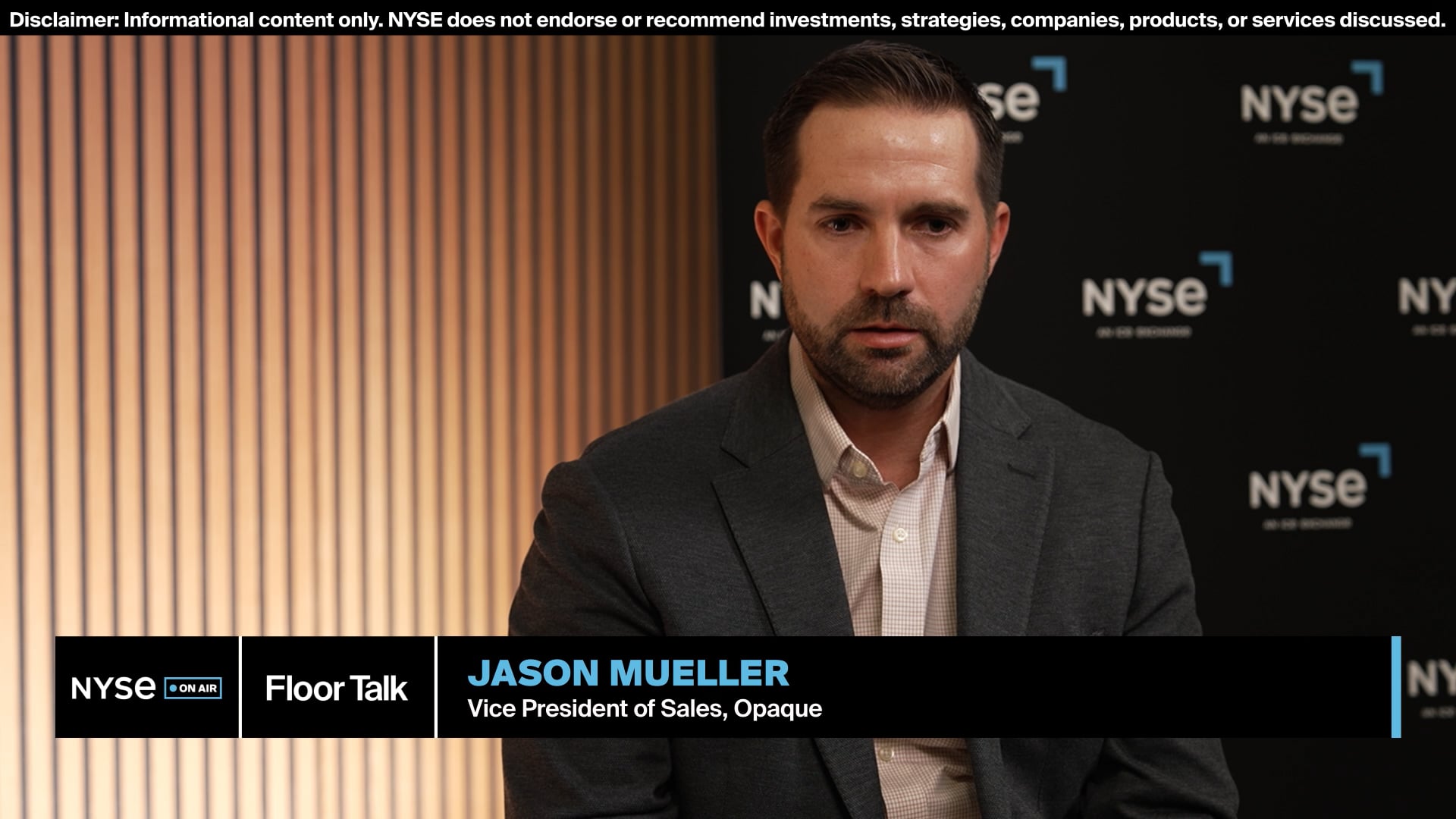 Opaque VP of Sales Jason Mueller at Money 2020