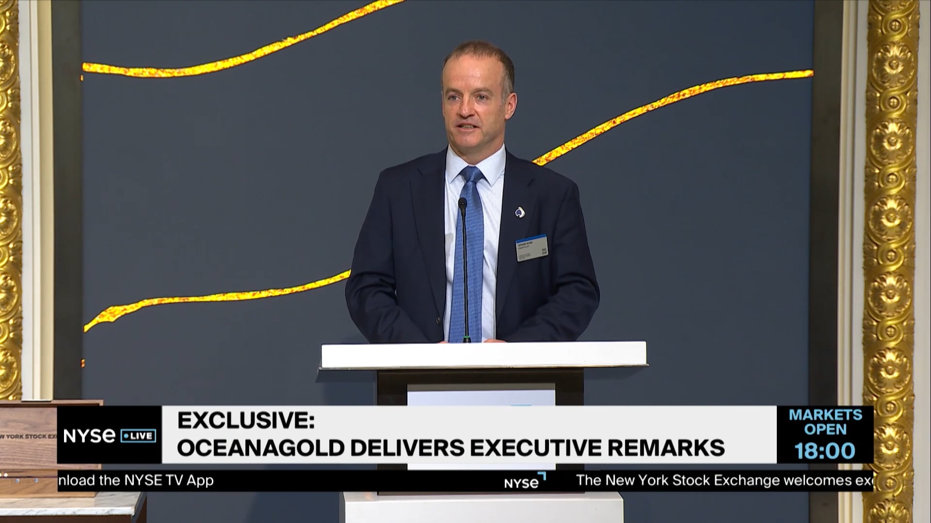 OceanaGold CEO Gerard Bond Delivers Exec. Remarks as Company Lists on NYSE