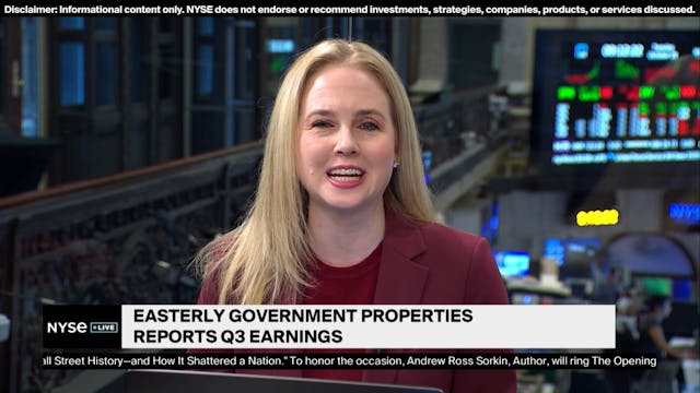 Easterly CEO Says Firm’s Q3 Results P...